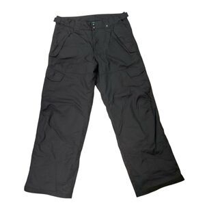 Polar Edge Snow Cargo Pants Mens XL Black Nylon Winter Insulated Snowboard
